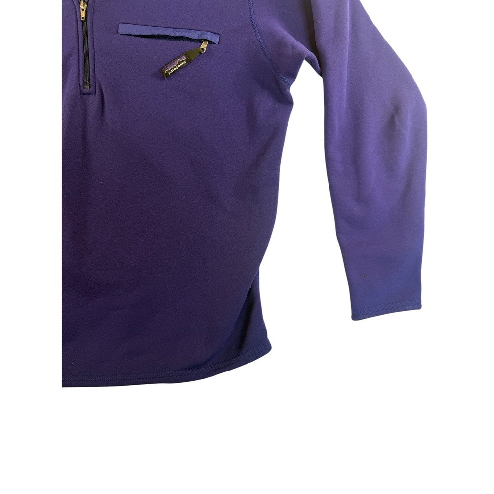 Patagonia Jacket Mens M Purple Fleece Lined Half Zip Running Training Athleisure - Picture 3 of 10
